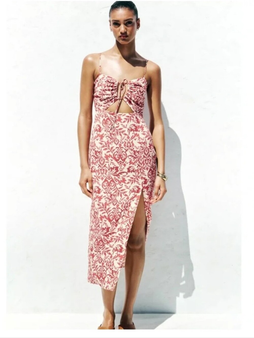 Brand New ZARA Midi Dress - L - Strappy
